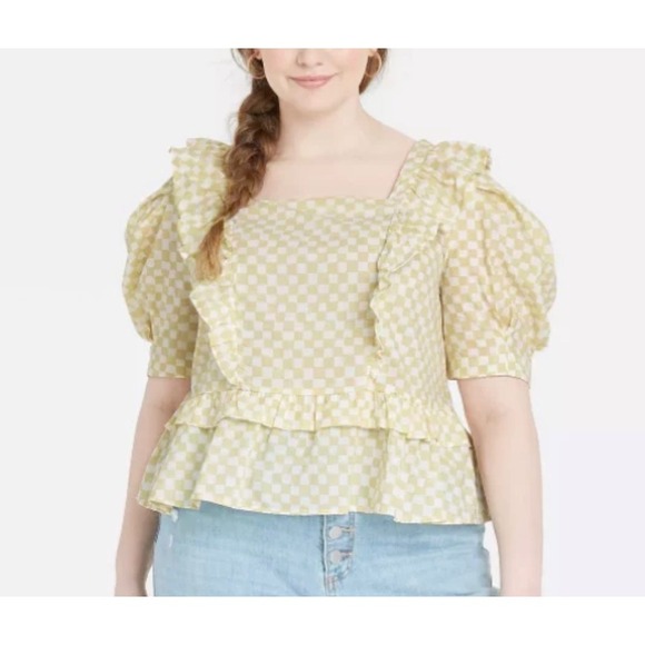 Universal Thread | Tops | Universal Thread Womens Xxl Ruffle Square ...